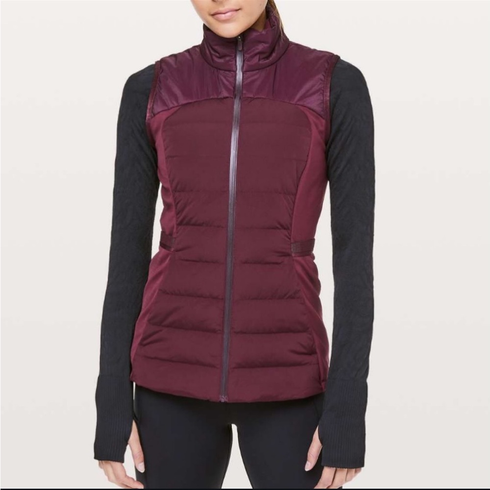 Lululemon Down For It All vest Size 10